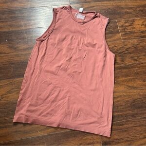 Zella Orange Seamless Muscle Tank Top